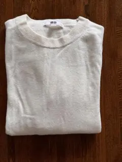 UNIQLO アイボリー クルーネックニット L