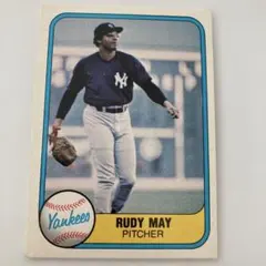 Rudy May Yankees ピッチャーカード