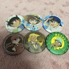 コナン キャラクター缶バッジ 6個セット