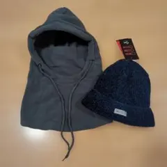 [値下げ！]フード付きネックウォーマー＆ニット帽