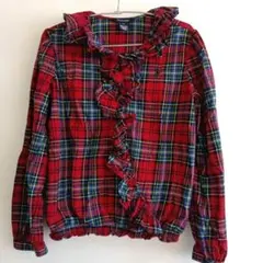 【美品】Ralph Lauren レッドチェック 長袖シャツ 160