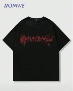 SHEIN パンク ドクロ 地雷 tシャツのサムネイル