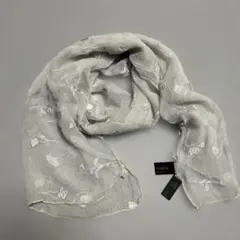 yoshie inaba 花柄刺繍 シースルーストール フランス製のサムネイル