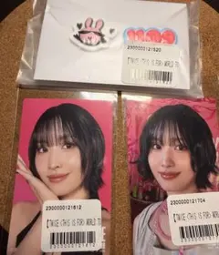 TWICEオンラインくじ　ステッカーラバーピンズセット　モモ