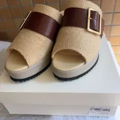 ヒルズアヴェニュー ミュール（カルメン）24.5cm ベージュのサムネイル
