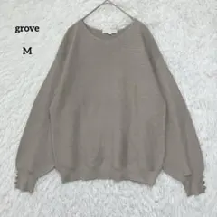 grove グローブ 横リブニットプルオーバー M 長袖