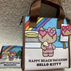 【新品未使用タグ付】日本限定　日焼けハローキティ　保冷バッグ　エコバッグ　セット