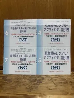 日本スキー場開発　スキー場割引券