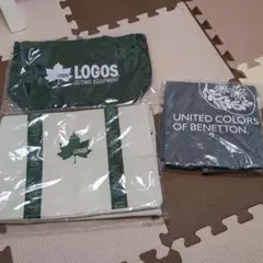 新品未使用★LOGOS保冷バッグ　LOGOSミニトート　　ベネトンエコバッグ
