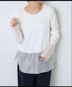 [COLLAGE GALLARDAGALANTE]袖シアーロンT