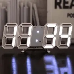 置き時計 デジタル LEDデジタル時計 掛け時計 卓上両用