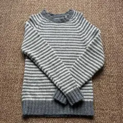 MHL. MARGARET HOWELL ボーダーニット グレー M