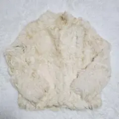 希少✨Benefit　リアルラムファー　ジャケット　長袖　オフホワイト　サイズ2