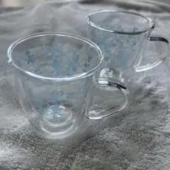 【AfternoonTea】ダブルウォール 耐熱 マグカップ 2脚セット