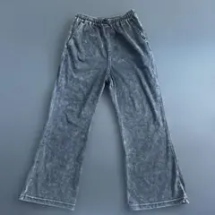 ケミカルウォッシュ ロングパンツ 140 しまむら