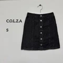 C.O.L.Z.A デニムミニスカート ブラックSサイズ　c650③