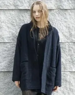 希少品】comoli リネンモール スタンドカラージャケット サイズ 2