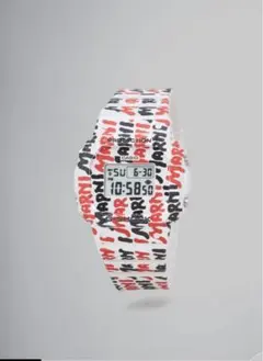 最終値下げ❁【美品】マルニ×Gショック マルニ×G-SHOCKのコラボ腕時計、“全面ペイントロゴ”のスクエア
