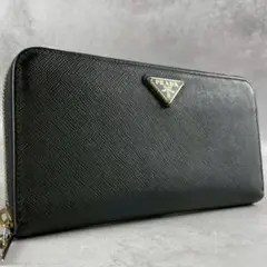最終値下げ箱なしPRADA プラダ 長財布 サフィアーノレザー ブラック プラダ 長財布 財布 レディース サフィアーノ メタル ブラック