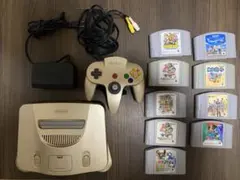 Nintendo 64 ゴールド 本体とゲームセット
