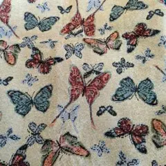ゴブラン織り 蝶々柄 145×70cm