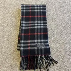 希少カラーカシミヤ100%BURBERRYSノバチェックマフラーバーバリーズ防寒