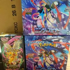 ポケモンカード　MEGAドリームex1BOX＆ニンジャスピナー 2BOXセット