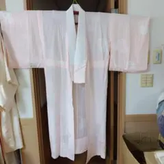 正絹の淡いピンク系の単衣の長襦袢