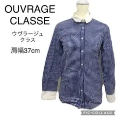 美品　ウヴラージュクラス　レディース　チェック柄　シャツ　前ボタン　レイヤードのサムネイル