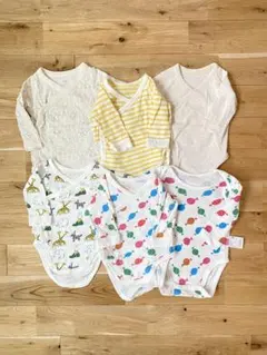 ユニクロ　babygap ボディスーツ 60cm 70cm 前開き　ボディ肌着