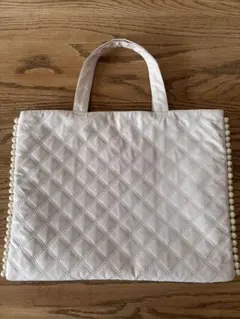 tocco closet サイドパール付きキルティングサブバッグ