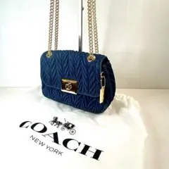 極美品　コーチ COACH ショルダー バッグ デニム