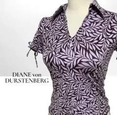 DIANE von DURSTENBERG シルク 総柄 カットソー ラベンダーのサムネイル