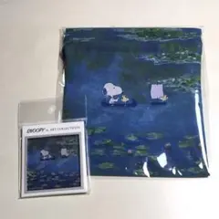 モネ展　睡蓮　スヌーピー巾着とマグネット　SNOOPY