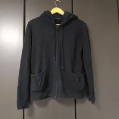 レイビームス Ray BEAMS スウェットパーカー ジップアップ フード付 黒