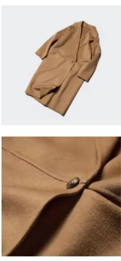 Ｋ様専用ユニクロ ダブルフェイスロングコート S キャメルコントワーデコトニエ