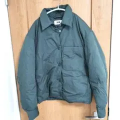UNIQLO　パデットシャツジャケット　ダークグリーン　Sサイズ