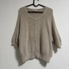 COCODEAL フェザー半袖カーディガン　サイズ2