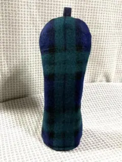 青緑のフリースチェック柄　UT1個