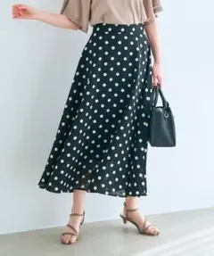 glove ドットフレアスカート