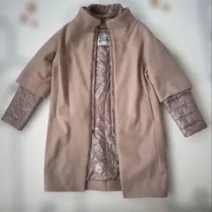 【美品　希少カラー】HERNO異素材MIXダウンジャケット