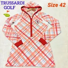 TRUSSARDI トラサルディ ゴルフ ワンピース チュニック フード付 42