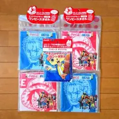 ラスト1点❕処分価格❕コカコーラ ワンピースタオル ルフィ ゾロ チョッパー5枚