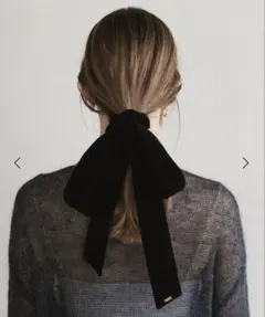 LETICIAリボンベルベットシュシュ　新品未使用 LETICIA＞リボン ベルベットシュシュ