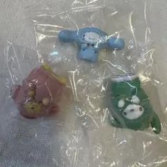 サンリオキャラクターズ　むぎゅぎゅ!パーカーフィギュア　3個セット
