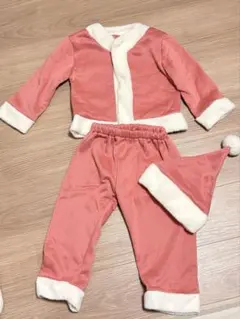 サンタコスチューム　ピンク　スリーコインズ　スリコ　100cm