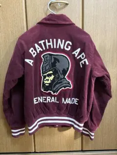 A BATHING APE コーデュロイ スタジャン　ブルゾン 　L　ジャケット 楽天市場】A BATHING APE GENERAL CORDUROY VARSITY JACKET ア