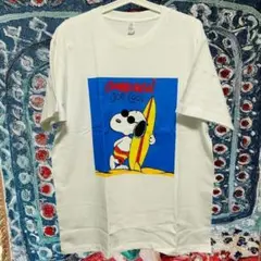 海水浴 スヌーピー ティーシャツ 半袖 メンズ ヴィンテージリプリント L XL