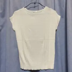CINEMA CLUB ノースリーブ ニット ホワイト