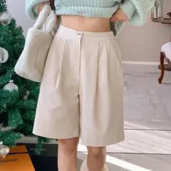 5分丈コーデュロイパンツ